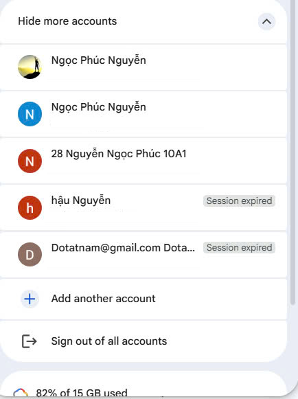 Nhiều tài khoản Gmail