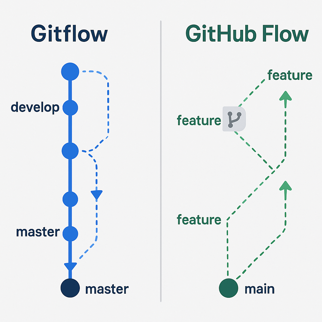 So sánh GitFlow và GitHub Flow